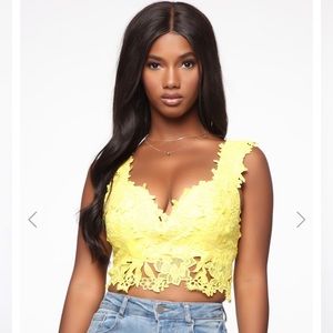 Fashion Nova Sunshine Love Top in White BNWT
